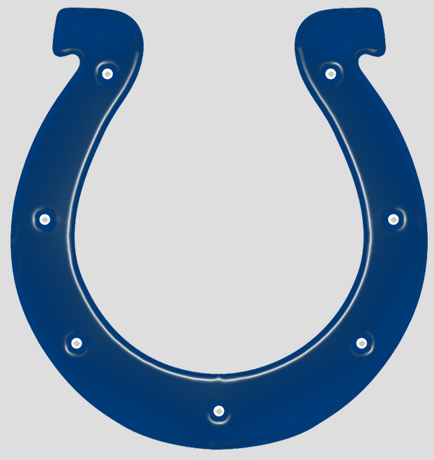 Indianapolis Colts Plastic Effect Logo iron on paper